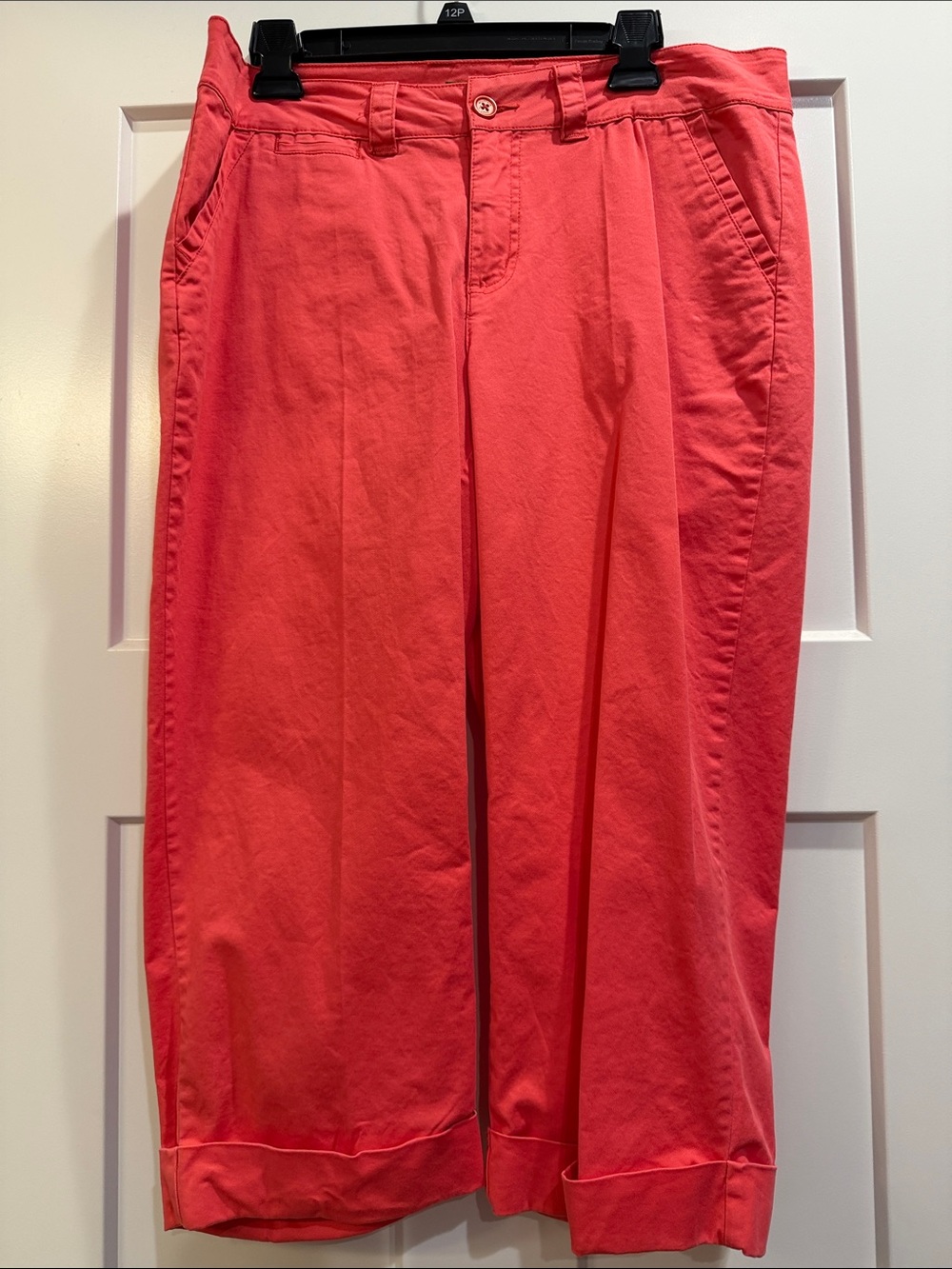 Women’s Coral Cropped Capri Pants - Classic Casual Fit size 12 Petite